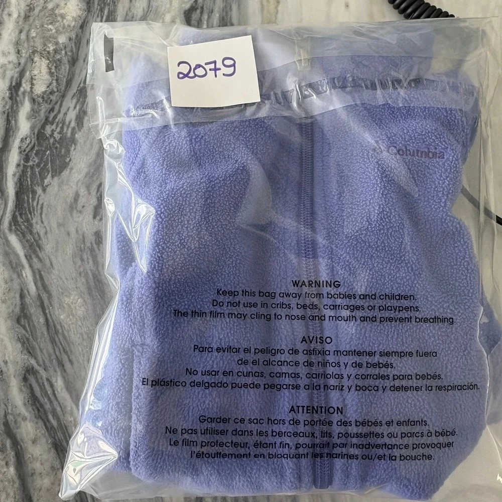 Columbia Benton Springs Full Zip Fleece Jacket Blue 12-18 Months Baby Toddler